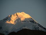 
Gasherbrum I Hidden Peak North Face Close Up At Sunset From Gasherbrum North Base Camp In China

